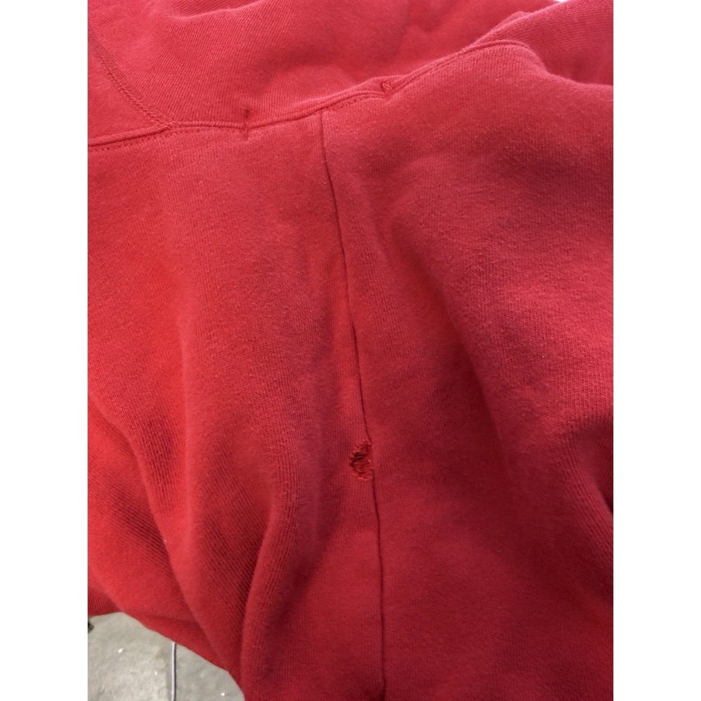 Vintage 90s Polo Ralph Lauren Men's Red Circle Logo Hoodie Sweatshirt Size Small - Picture 7 of 8